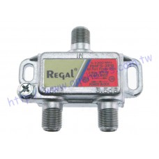 RHFS-2PB Regal RHFS衛星二分配 Regal RHFS-2PB 衛星二分配器 全頻5 ~ 2300mhz 有線 數位 衛星 電視 台灣製 BS CS 2路分配 2分配 三通 分路器